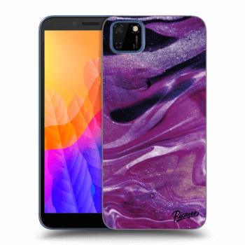 Hülle für Huawei Y5P - Purple glitter