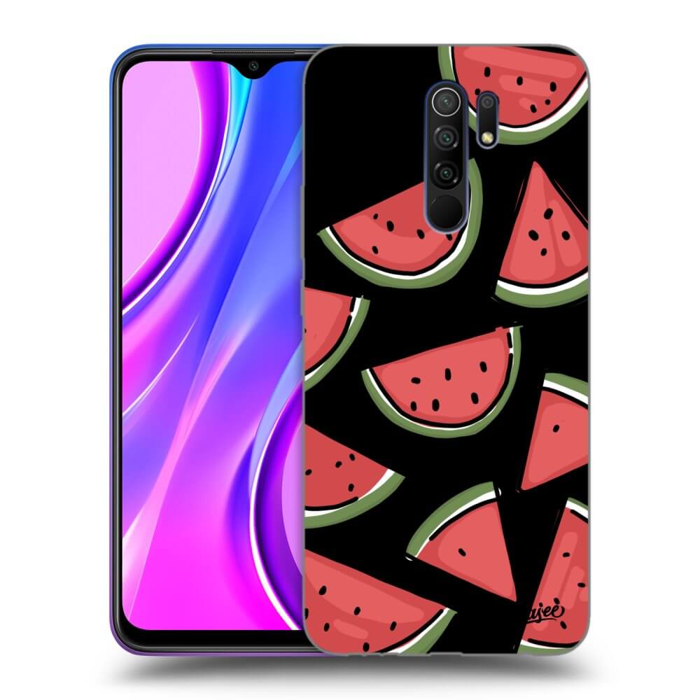 Picasee Xiaomi Redmi 9 Hülle - Schwarzes Silikon - Melone