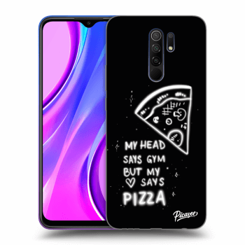 Picasee Xiaomi Redmi 9 Hülle - Schwarzes Silikon - Pizza