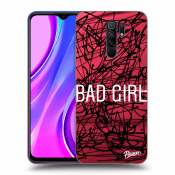 Picasee Xiaomi Redmi 9 Hülle - Schwarzes Silikon - Bad girl