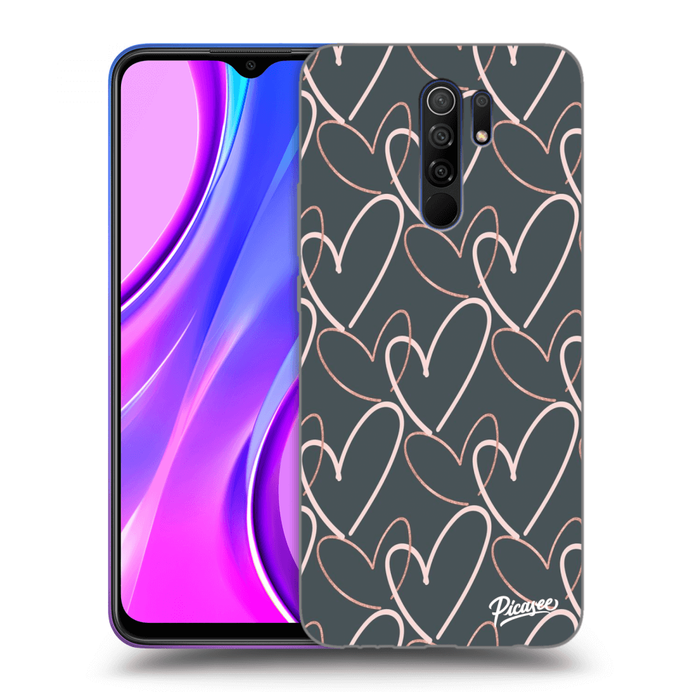 Picasee Xiaomi Redmi 9 Hülle - Transparentes Silikon - Lots of love