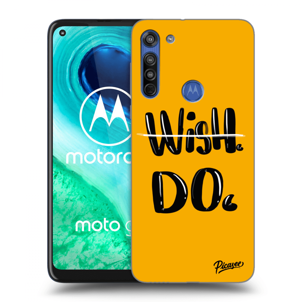Picasee Motorola Moto G8 Hülle - Transparentes Silikon - Wish Do