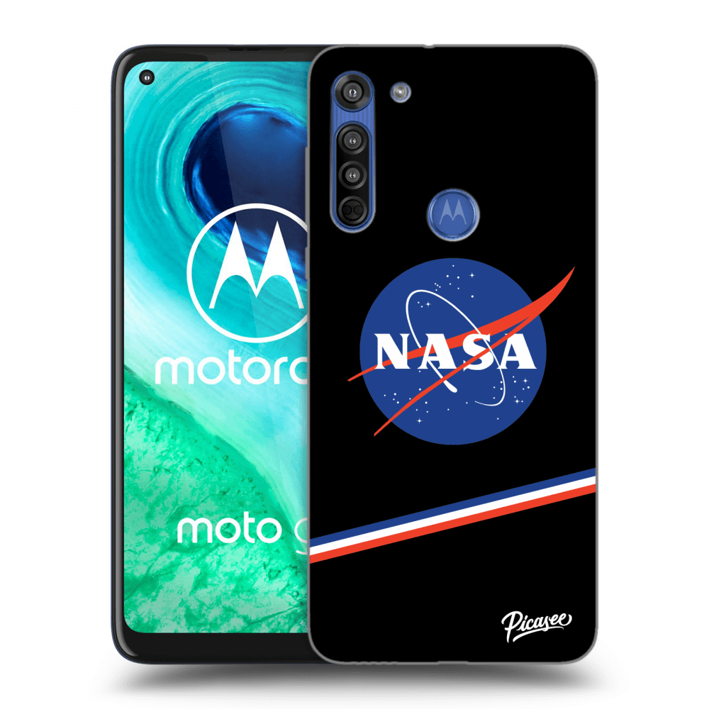 Picasee Motorola Moto G8 Hülle - Schwarzes Silikon - NASA Original