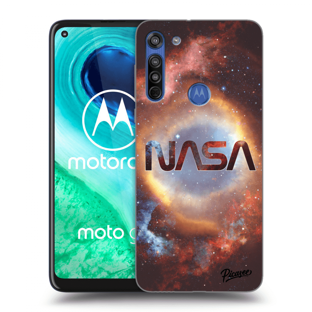 Picasee Motorola Moto G8 Hülle - Schwarzes Silikon - Nebula