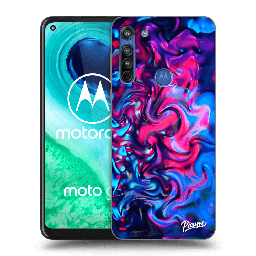 Picasee Motorola Moto G8 Hülle - Schwarzes Silikon - Redlight