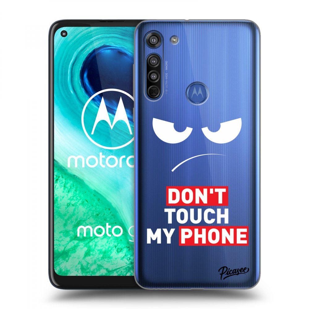Picasee Motorola Moto G8 Hülle - Transparentes Silikon - Angry Eyes - Transparent