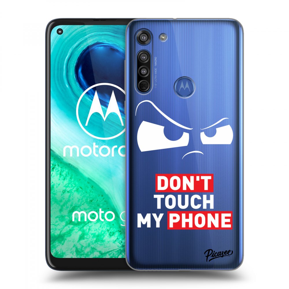 Picasee Motorola Moto G8 Hülle - Transparentes Silikon - Cloudy Eye - Transparent