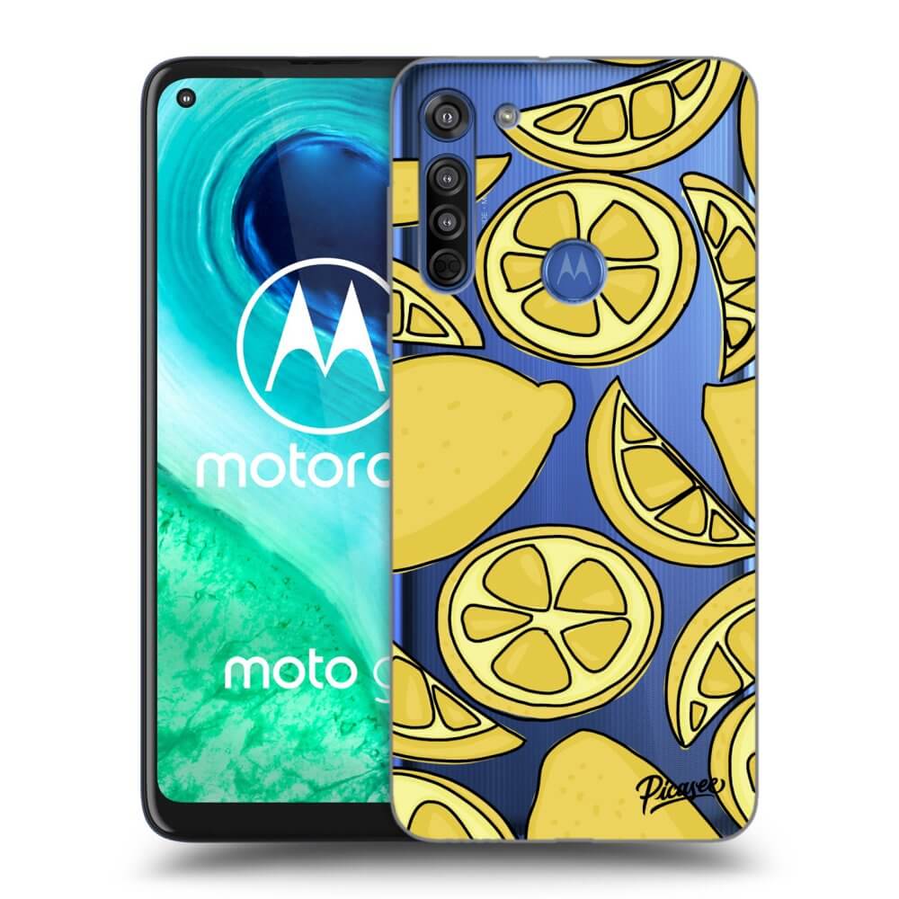 Picasee Motorola Moto G8 Hülle - Transparentes Silikon - Lemon