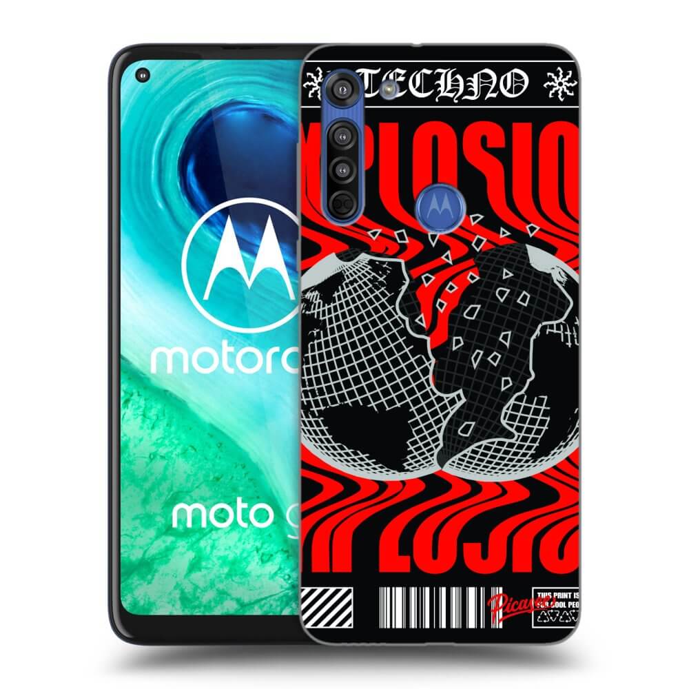 Picasee Motorola Moto G8 Hülle - Transparentes Silikon - EXPLOSION