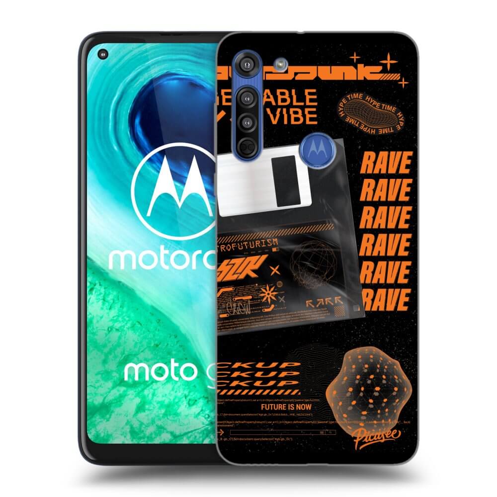 Picasee Motorola Moto G8 Hülle - Transparentes Silikon - RAVE