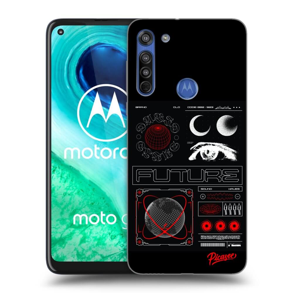 Picasee Motorola Moto G8 Hülle - Transparentes Silikon - WAVES