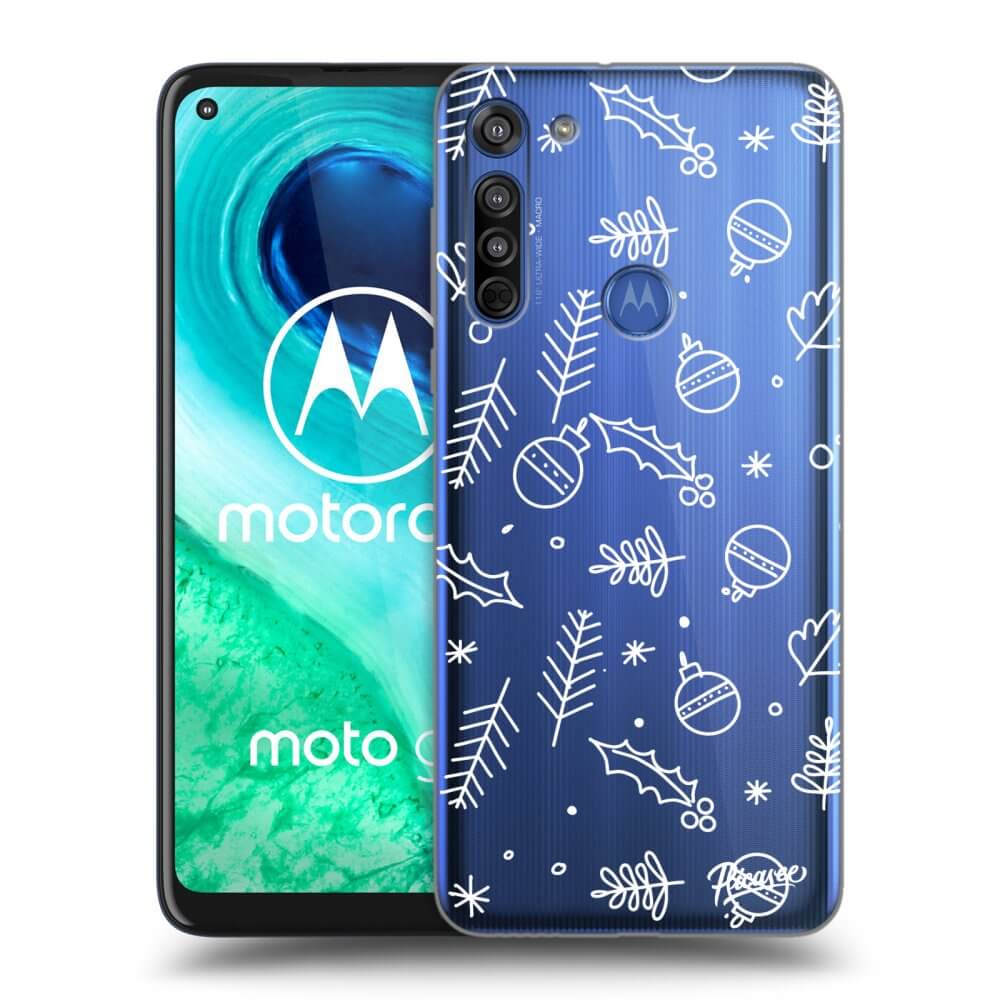 Picasee Motorola Moto G8 Hülle - Transparentes Silikon - Mistletoe