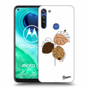 Picasee Motorola Moto G8 Hülle - Transparentes Silikon - Monstera
