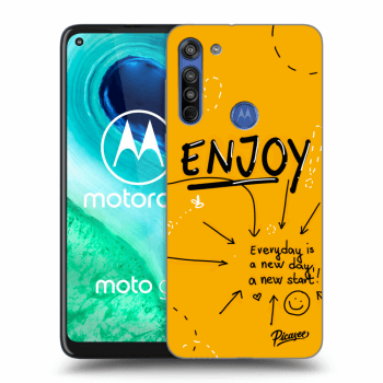 Picasee Motorola Moto G8 Hülle - Transparentes Silikon - Enjoy