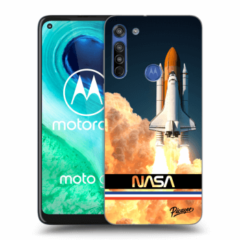 Picasee Motorola Moto G8 Hülle - Transparentes Silikon - Space Shuttle