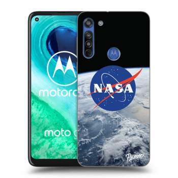 Picasee Motorola Moto G8 Hülle - Schwarzes Silikon - Nasa Earth