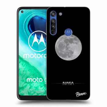 Picasee Motorola Moto G8 Hülle - Transparentes Silikon - Moon Minimal