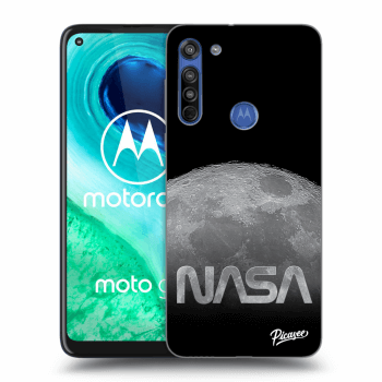 Picasee Motorola Moto G8 Hülle - Transparentes Silikon - Moon Cut