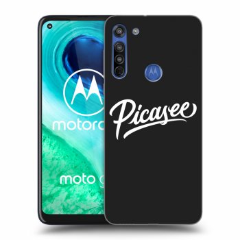 Picasee Motorola Moto G8 Hülle - Schwarzes Silikon - Picasee - White