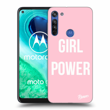 Picasee Motorola Moto G8 Hülle - Transparentes Silikon - Girl power