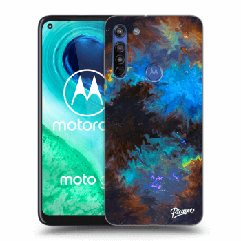 Picasee Motorola Moto G8 Hülle - Schwarzes Silikon - Space