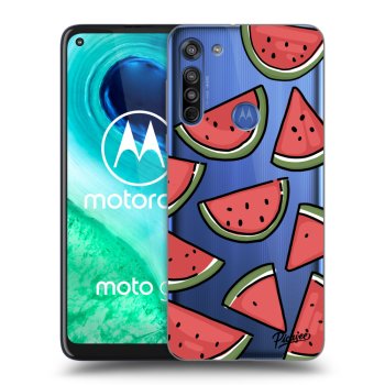 Picasee Motorola Moto G8 Hülle - Transparentes Silikon - Melone