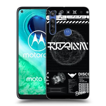 Picasee Motorola Moto G8 Hülle - Transparentes Silikon - BLACK DISCO