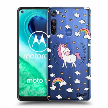 Picasee Motorola Moto G8 Hülle - Transparentes Silikon - Unicorn star heaven