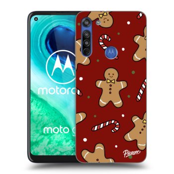 Picasee Motorola Moto G8 Hülle - Transparentes Silikon - Gingerbread 2