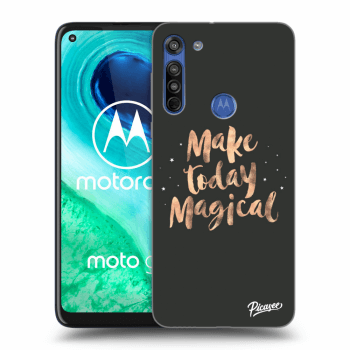 Picasee Motorola Moto G8 Hülle - Transparentes Silikon - Make today Magical
