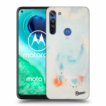 Picasee Motorola Moto G8 Hülle - Transparentes Silikon - Splash