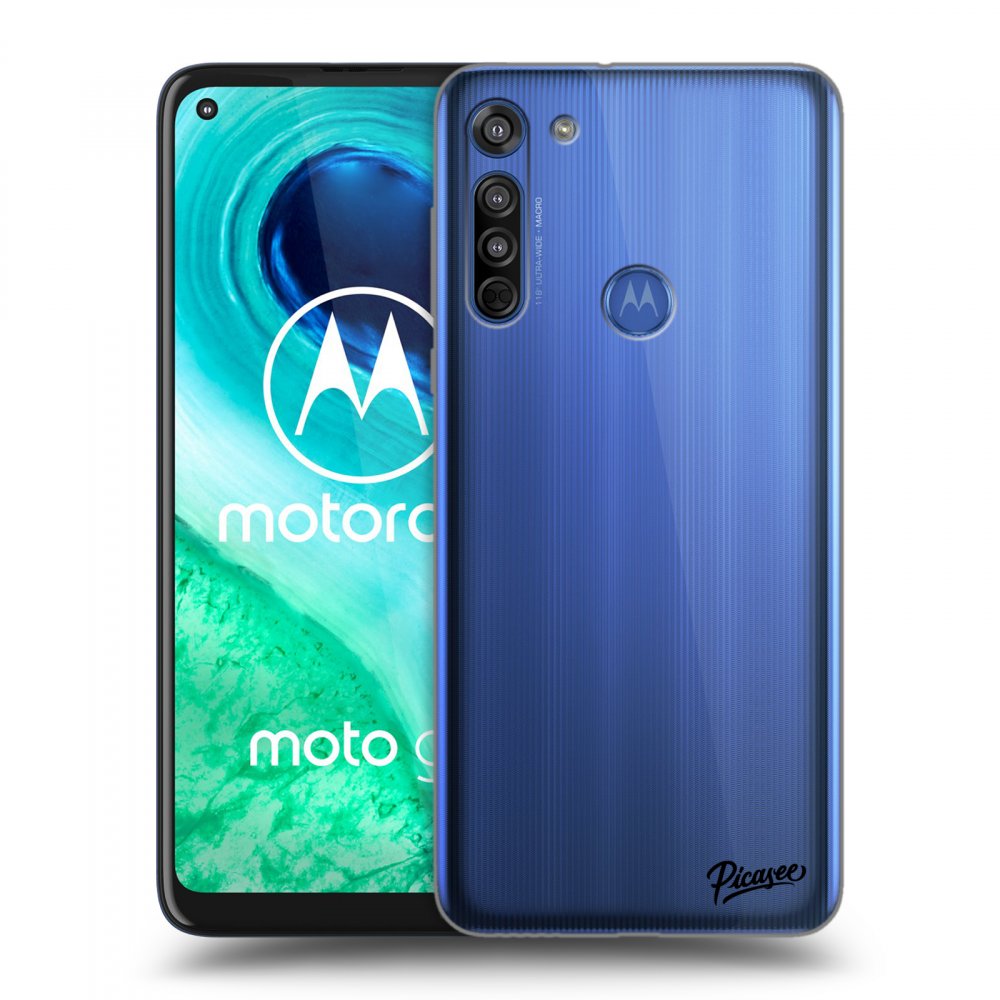 Picasee Motorola Moto G8 Hülle - Transparentes Silikon - Clear