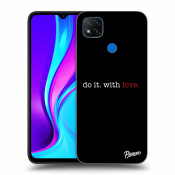 Picasee Xiaomi Redmi 9C Hülle - Schwarzes Silikon - Do it. With love.