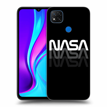 Picasee Xiaomi Redmi 9C Hülle - Schwarzes Silikon - NASA Triple