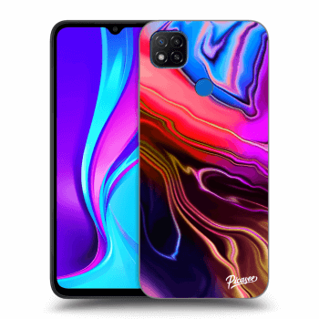 Picasee Xiaomi Redmi 9C Hülle - Transparentes Silikon - Electric