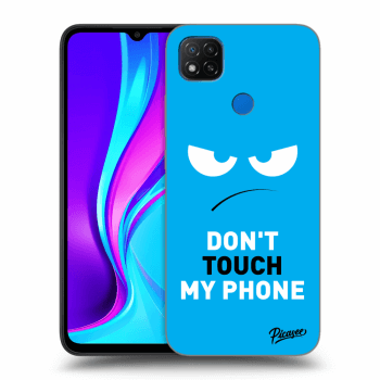 Picasee Xiaomi Redmi 9C Hülle - Transparentes Silikon - Angry Eyes - Blue