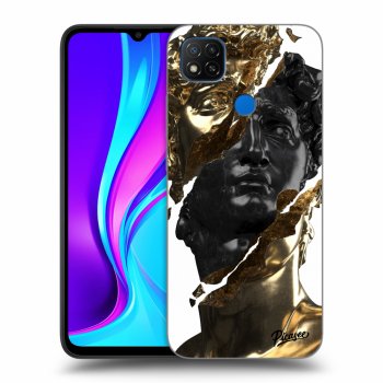 Hülle für Xiaomi Redmi 9C - Gold - Black