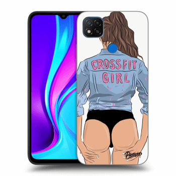 Picasee Xiaomi Redmi 9C Hülle - Transparentes Silikon - Crossfit girl - nickynellow