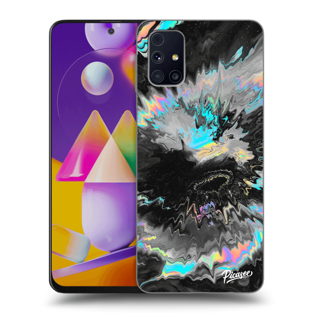 Picasee Samsung Galaxy M31s Hülle - Transparentes Silikon - Magnetic