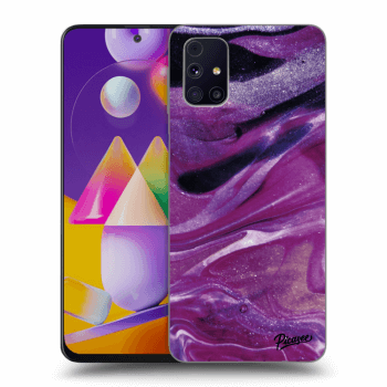 Hülle für Samsung Galaxy M31s - Purple glitter