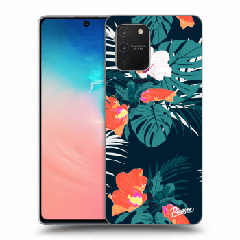 Picasee Samsung Galaxy S10 Lite Hülle - Transparentes Silikon - Monstera Color