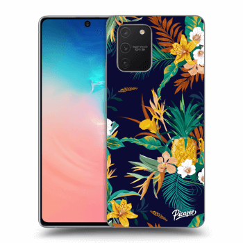 Picasee Samsung Galaxy S10 Lite Hülle - Transparentes Silikon - Pineapple Color