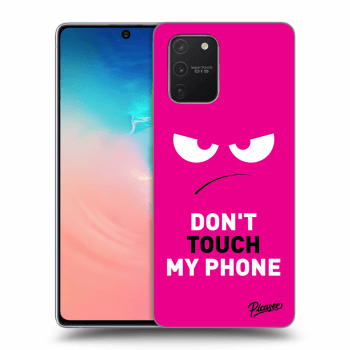 Picasee Samsung Galaxy S10 Lite Hülle - Transparentes Silikon - Angry Eyes - Pink