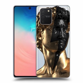 Picasee Samsung Galaxy S10 Lite Hülle - Transparentes Silikon - Wildfire - Gold