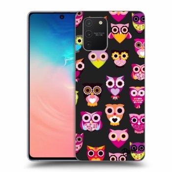 Picasee Samsung Galaxy S10 Lite Hülle - Schwarzes Silikon - Owls