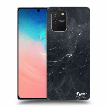 Picasee Samsung Galaxy S10 Lite Hülle - Transparentes Silikon - Black marble