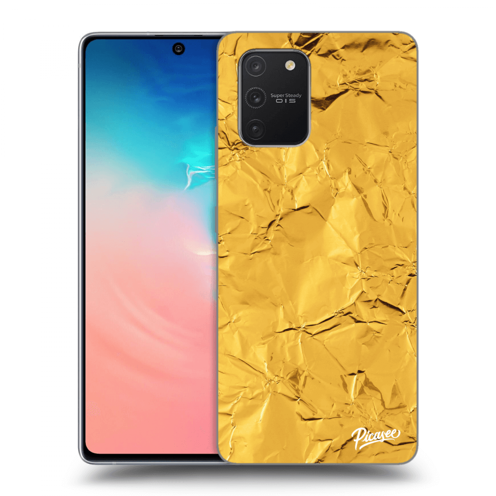 Picasee Samsung Galaxy S10 Lite Hülle - Transparentes Silikon - Gold