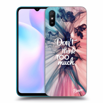 Picasee Xiaomi Redmi 9A Hülle - Schwarzes Silikon - Don't think TOO much