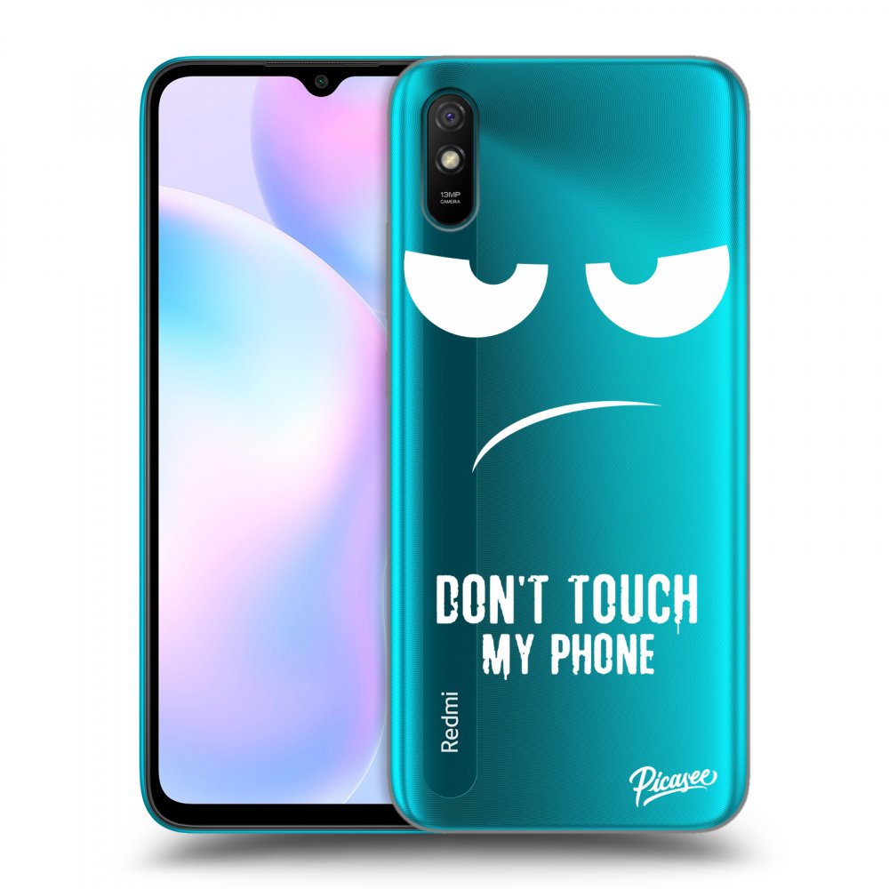 Picasee Xiaomi Redmi 9A Hülle - Transparentes Silikon - Don't Touch My Phone