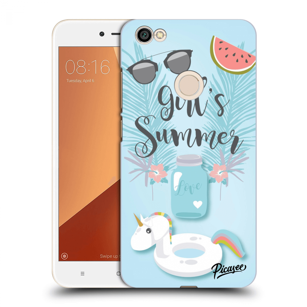 Picasee Xiaomi Redmi Note 5A Prime Hülle - Transparentes Silikon - Girls Summer